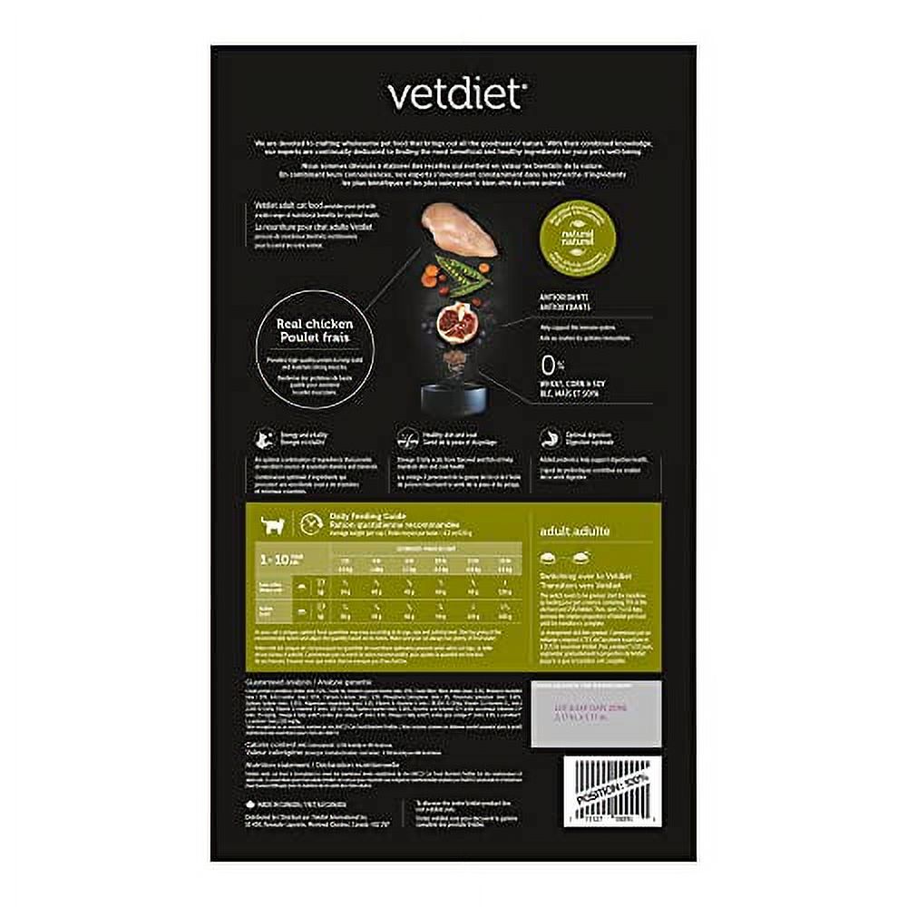 Vetdiet Cat Food, Chicken and Rice Adult Formula, 7 lb
