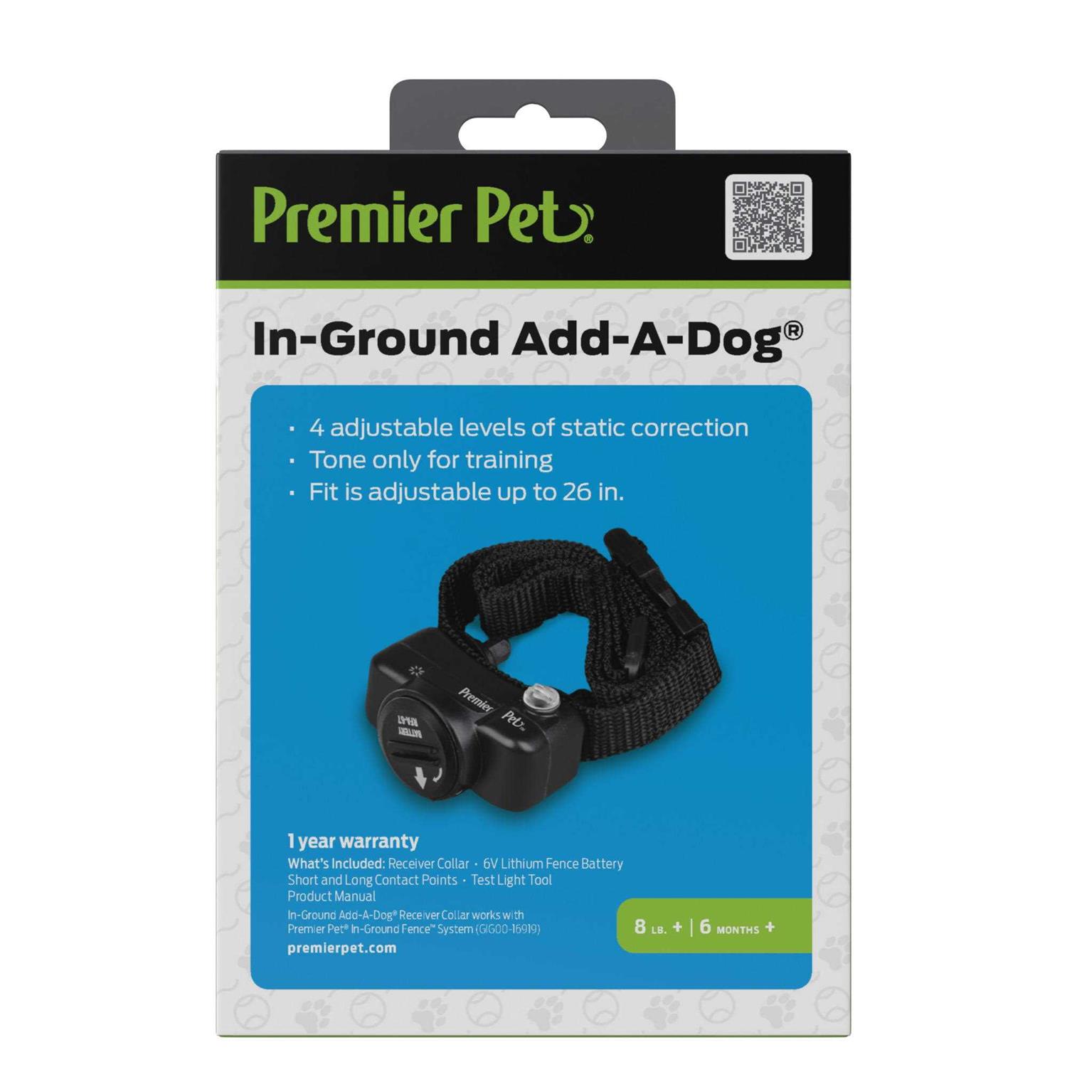 Premier Pet In-Ground Add-A-Dog Adds Unlimited Dogs to Premier Pet In-Ground Fence, Additional or Replacement Collar - Pet Supplies online store