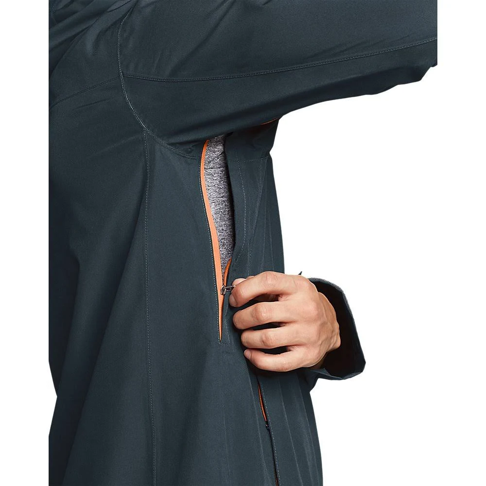 Eddie Bauer Men&s Cloud Cap Stretch 2.0 Rain Jacket - Blue - S