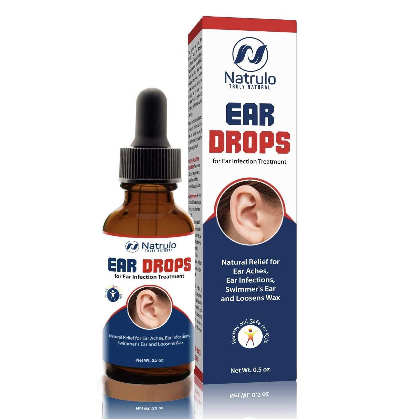 Natrulo Ear Drops for Ear Infection Organic Ear Drops for Adult Kids - Pet Supplies online store
