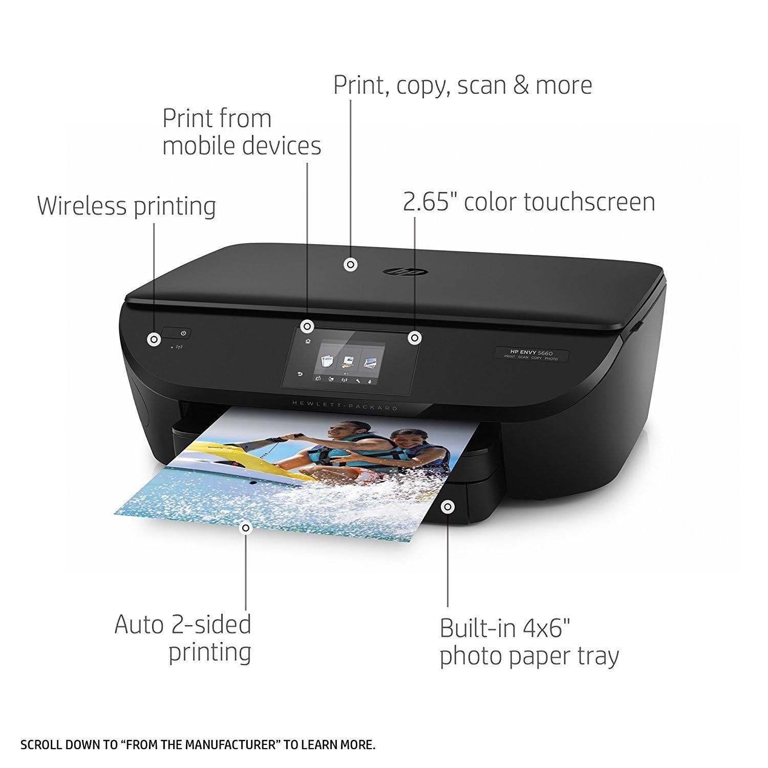 HP Envy 5660 All in One Inkjet Wireless Printer Refurbished