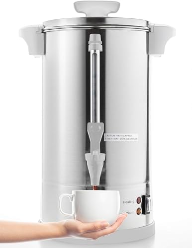 SYBO Commercial Grade Stainless Steel Percolate Coffee Maker Hot Water Urn for Catering