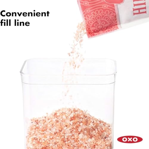 OXO Good Grips 6 Piece(3 Containers & 3 Scoops) Large Canister Set with Scoops, 4.4 qt each, White