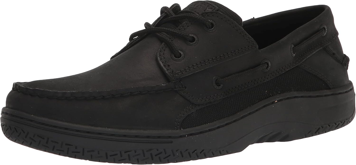 Sperry Men's Billfish 3-Eye Boat Shoe Black 10 M