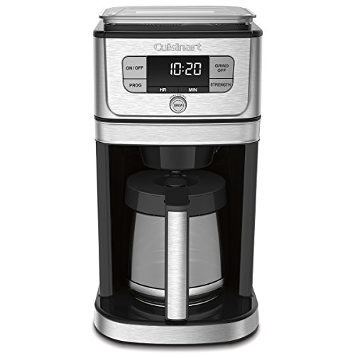 Cuisinart DGB-800 Fully Automatic Burr Grind & Brew, 12-Cup Glass, Silver