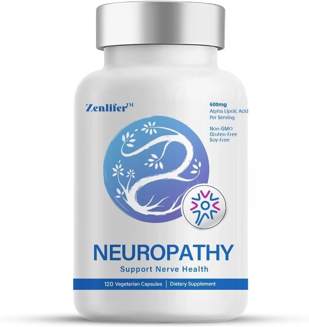 Zenlifer 120 Capsules Nerve Savior with 600 mg Alpha Lipoic Acid-Benfotiamine Supplement