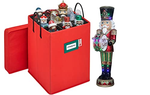 Christmas Nutcracker and Figurine Collectible Storage Box - Stores Up to 9-16