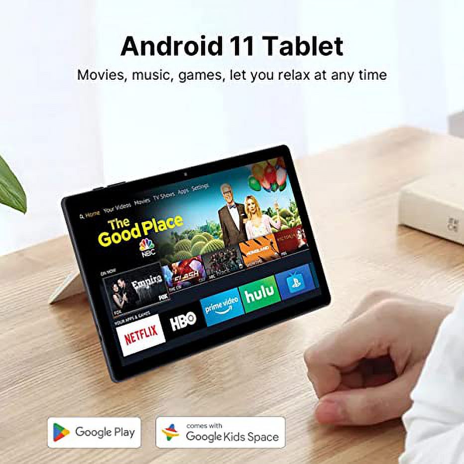 Lanliyunoutlet Tablet 10 Inch Android Tablet Android 11 Tablets Quad-core 2GB RAM 64GB ROM 1280x800 HD IPS Screen 6000mAh Battery(Grey)…