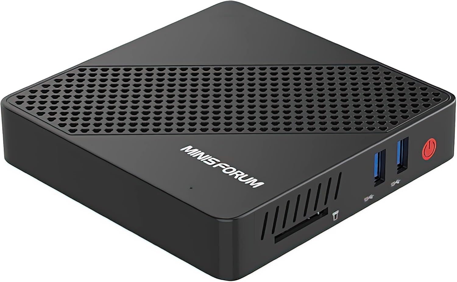 MINISFORUM N40 Mini PC Fanless Silent Desktop Computer 4GB RAM, 64GB eMMC Micro PC, Celeron N4020 up to 2.8GHz, 1000M LAN, HDMI&VGA, Support Auto Power On Mini Computer