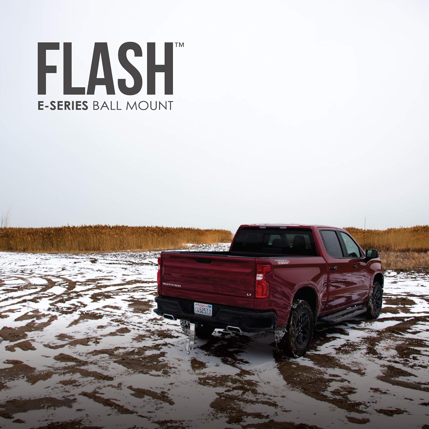 Fastway Flash 42-00-2400 E Series Adjustable Aluminum Ball Mount with 4 Inch Drop, 2 Inch Shank, and Chrome Plated Balls