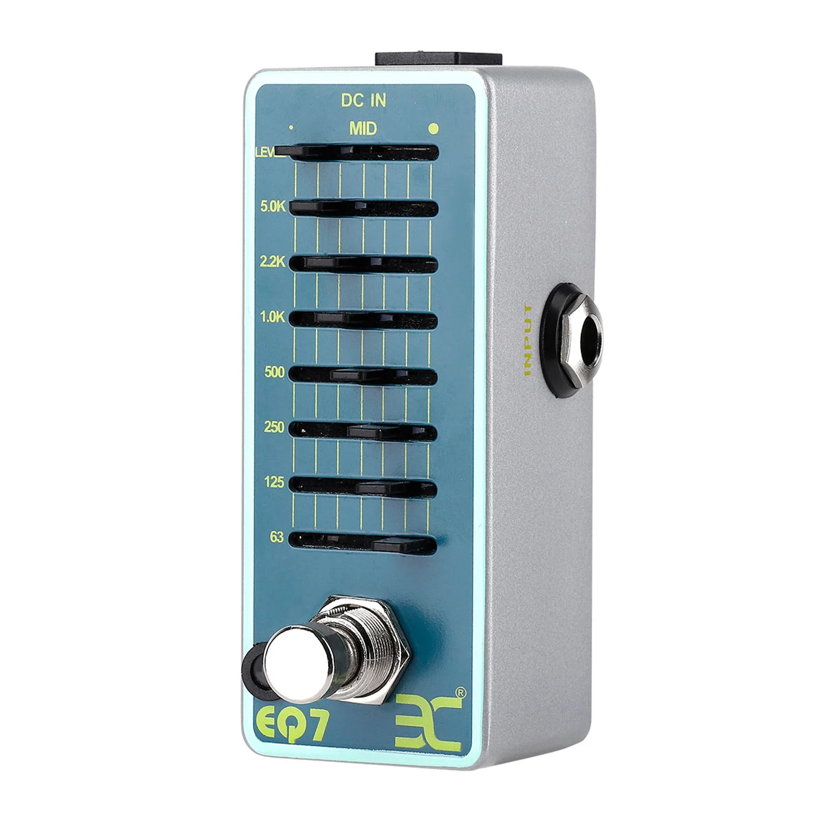 ENO EX EQ7 Guitar Equalizer Effect Pedal 7-Band EQ True Bypass Full Metal Shell, Enhance Your Guitar's Sound!