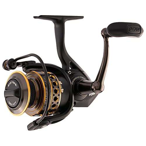 PENN Battle Spinning Reel Kit, Size 5000, Includes Reel Cover and Spare Anodized Aluminum Spool, Right/Left Handle Position, HT-100 Front Drag System