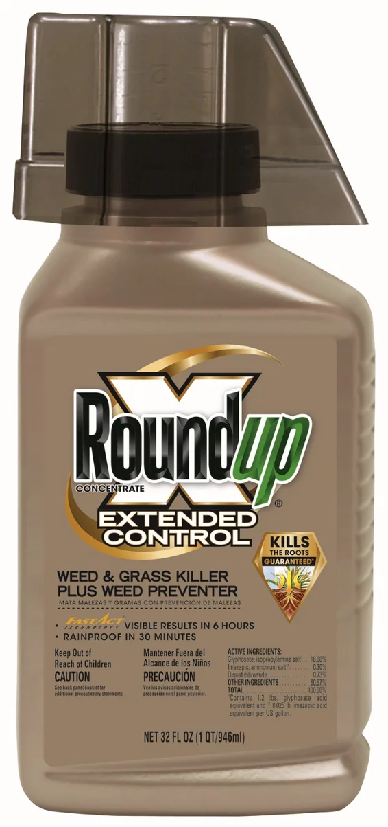 Roundup Concentrate Extended Control Weed & Grass Killer Plus Weed Preventer II 32oz.