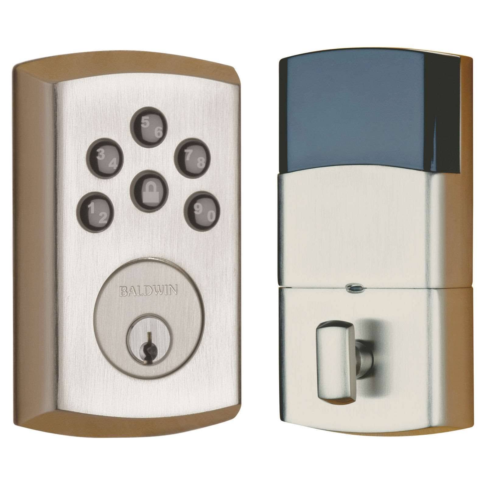 Baldwin 8285.AC3 Soho Electronic Keypad Single Cylinder Deadbolt with Z-Wave Technology - Polished Chrome