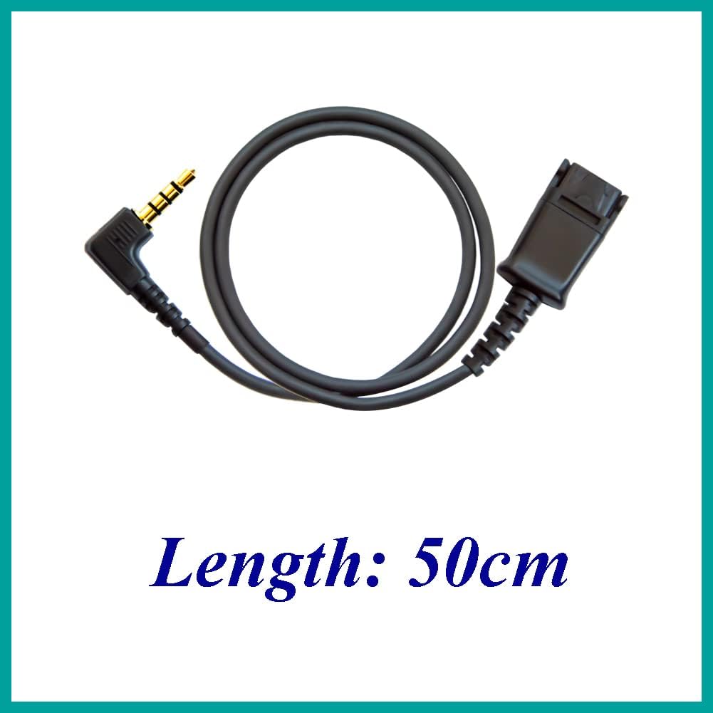 Compatible Grandstream Yealink Snom RJ9 VoIP Phone Headset Noise Cancelling Headphones HD Voice Plus 3.5mm Adapter (Binaural)