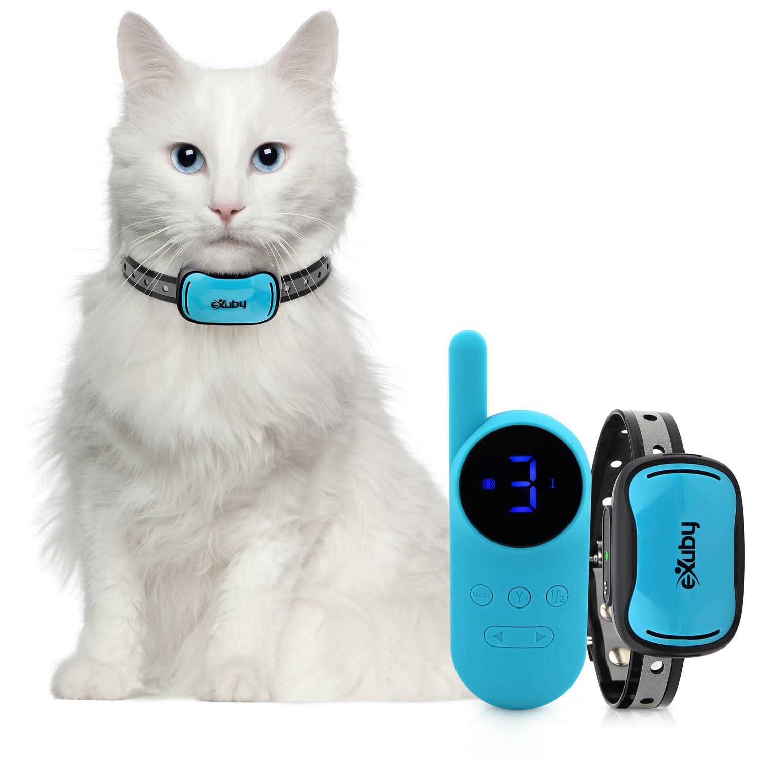 Exuby Small Cat Shock Collar w/ Remote Designed for Training Cats - Pet Supplies online store
