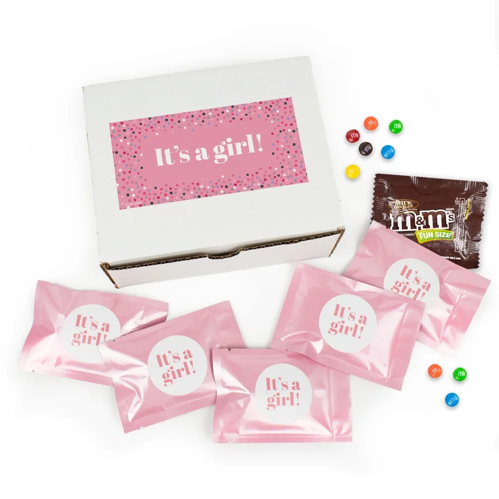 20ct It's a Girl M&M's Baby Shower Candy Favor Packs (20ct) - Milk Chocolate