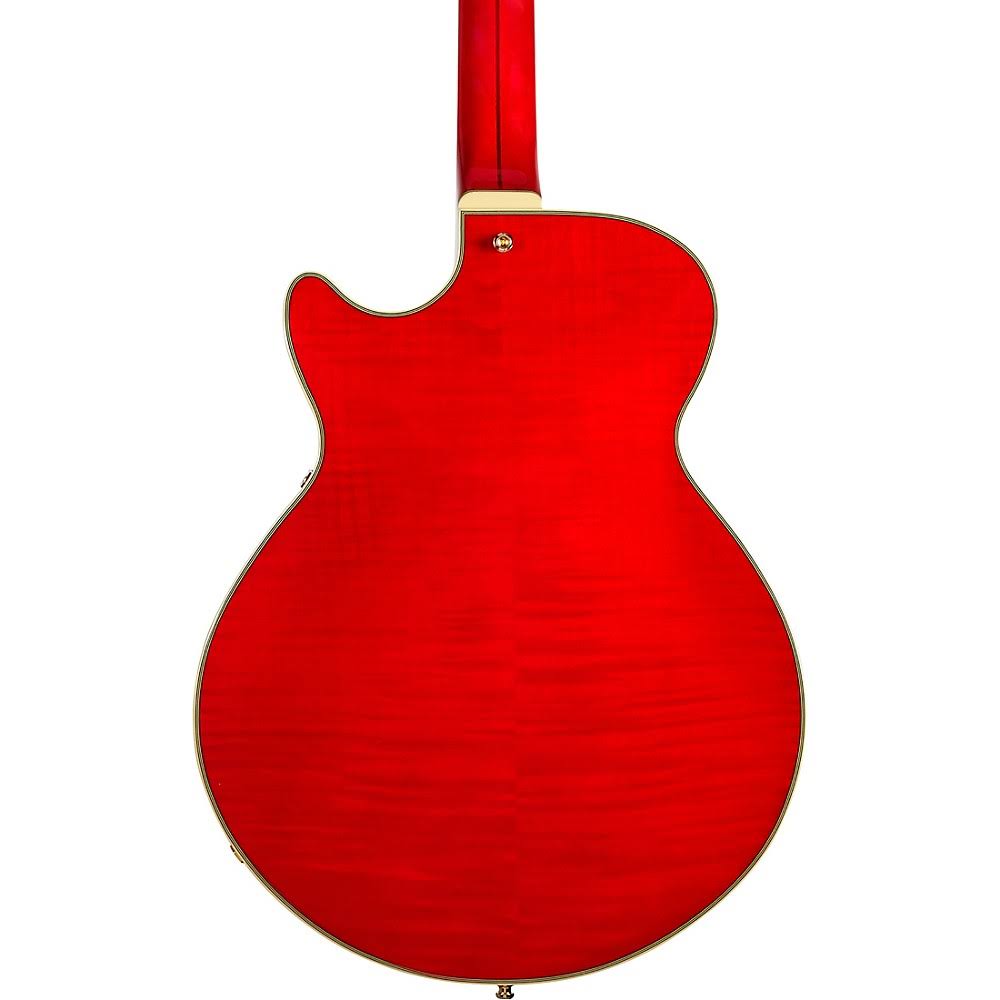 D'Angelico Excel Series SS Semi-Hollow Electric Guitar with Stairstep Tailpiece Cherry