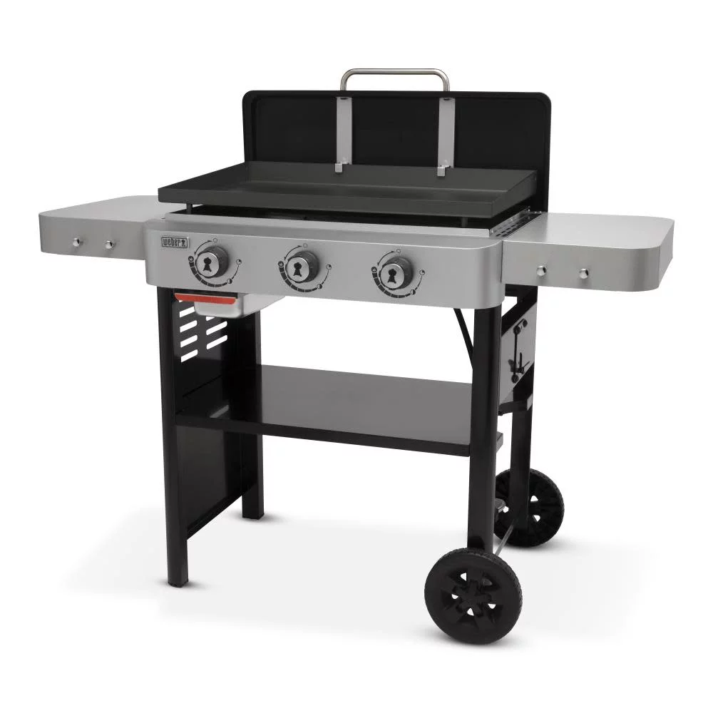 Weber 28in 3 Burner Liquid Propane Outdoor Griddle Black