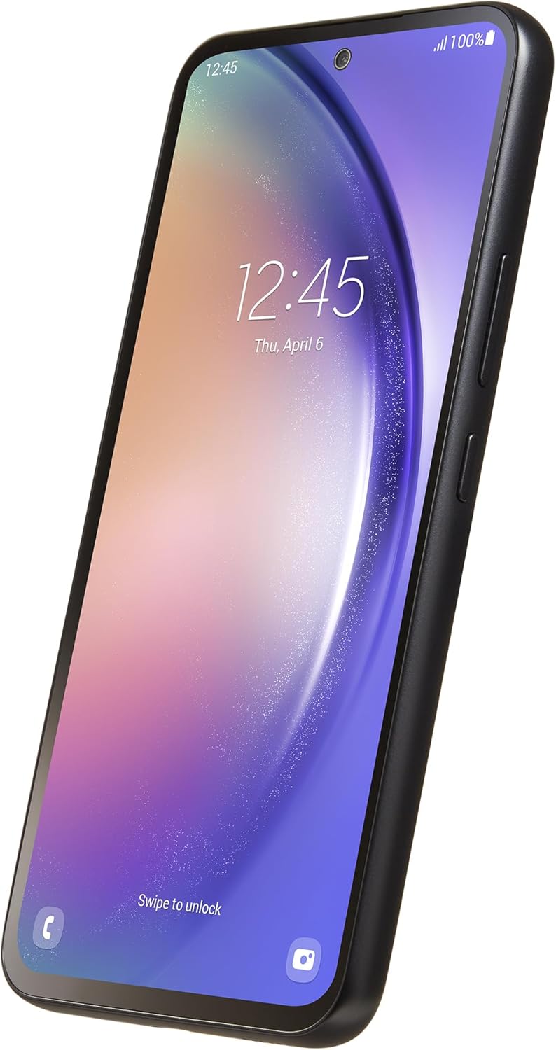TracFone | Samsung Galaxy A54 5G | Locked | 128GB | 5000mAh Battery | 50MP Main camera | 6.4-in. 120Hz Full HD+ Super AMOLED Display | Black