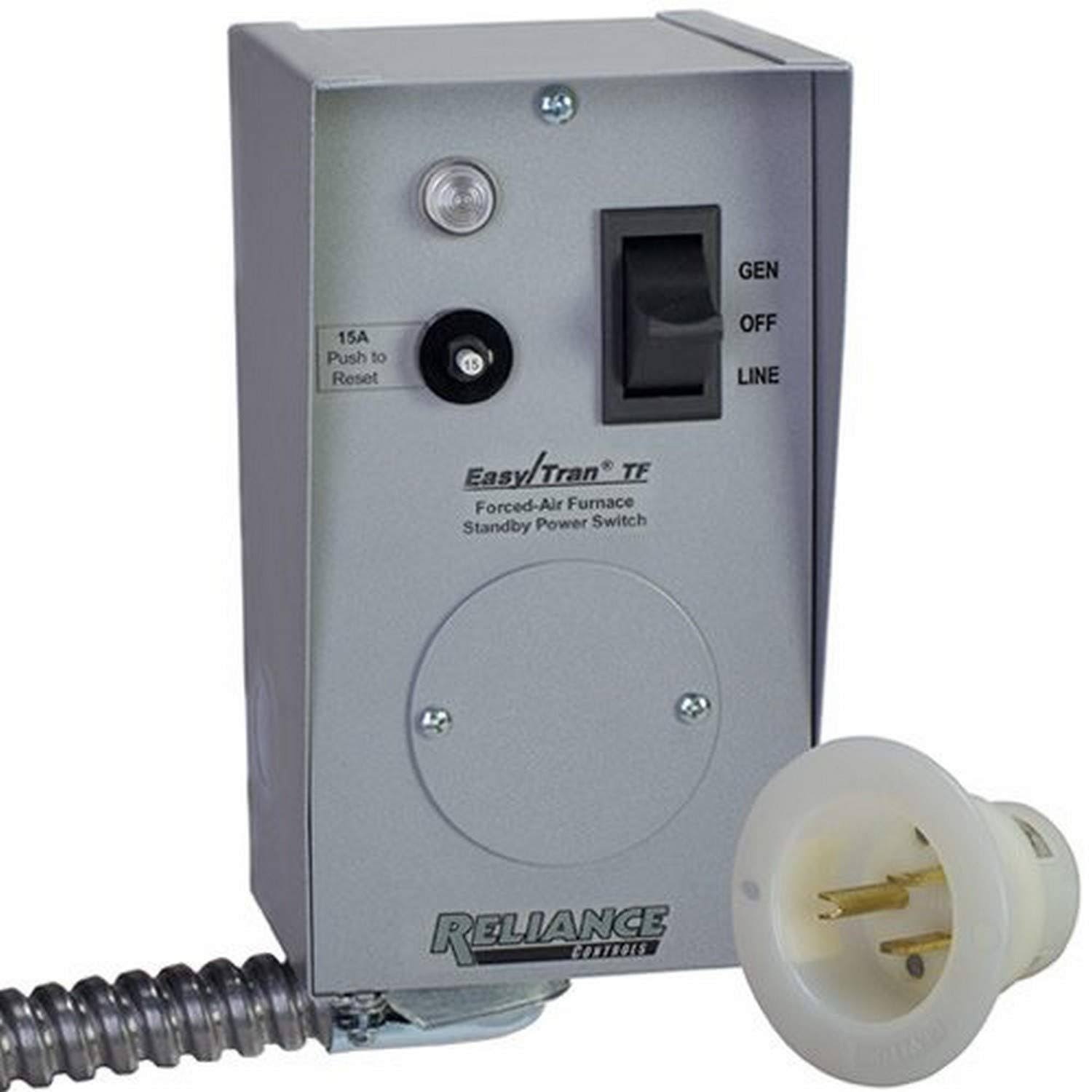 Reliance Controls TF201W Easy/Tran TRANSFER Switch, 2500 Watts