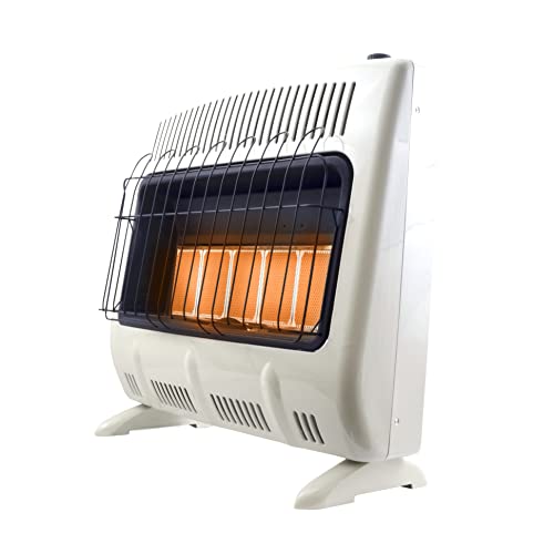 Mr. Heater 30,000 BTU Vent Free Radiant Propane Heater For Cold Rooms, Additions, Sun Rooms & Cabins - White