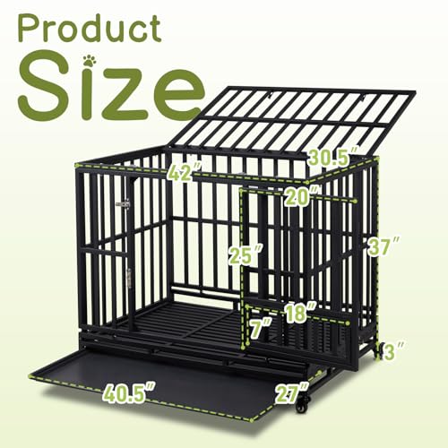 Outvita Heavy Duty Dog Crate,42