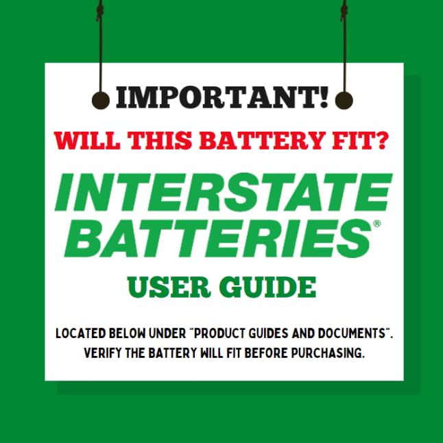 Interstate Batteries 12V 35AH Sealed Lead Acid (SLA) AGM Deep Cycle Battery (DCM0035) Insert Terminals