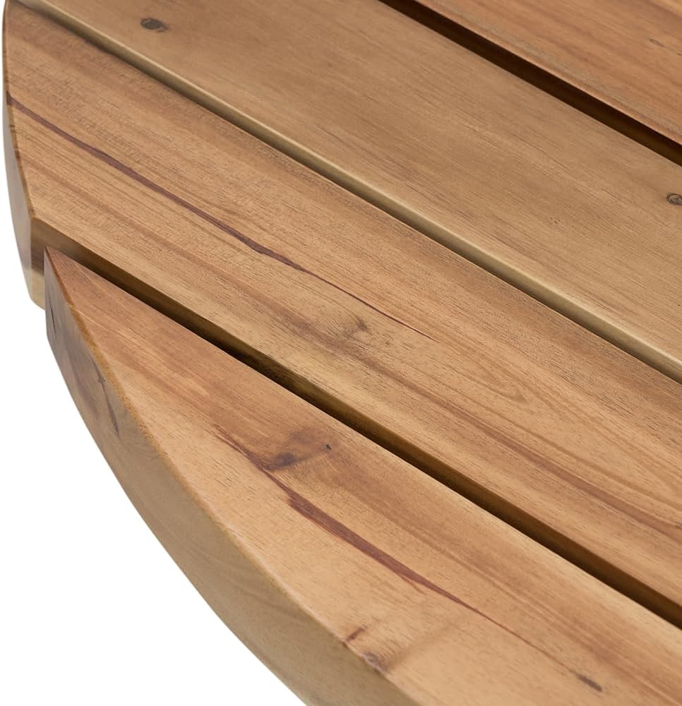 D35.6x14.6 Coffee Table, Durable Solid Acacia Wood