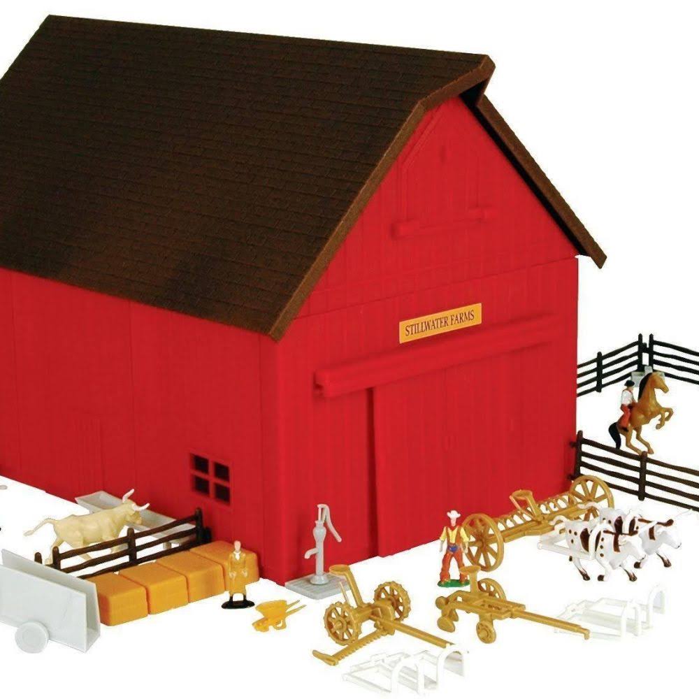 Ertl ERT12278 Farm Country Western Ranch Over 1-64 Scale Ertl Farm Country Playset - 65 Piece