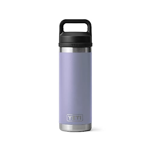 YETI Rambler 18 oz Bottle, Vacuum Insulated, Stainless Steel with Chug Cap, Sandstone Pink