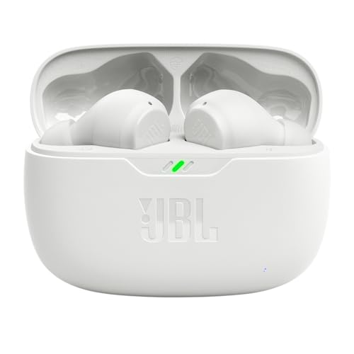 JBL Vibe Beam - True Wireless JBL Deep Bass Sound Earbuds, Bluetooth 5.2, Water & Dust Resistant, Hands-free call with VoiceAware, Up to 32 hours of battery life (Black)