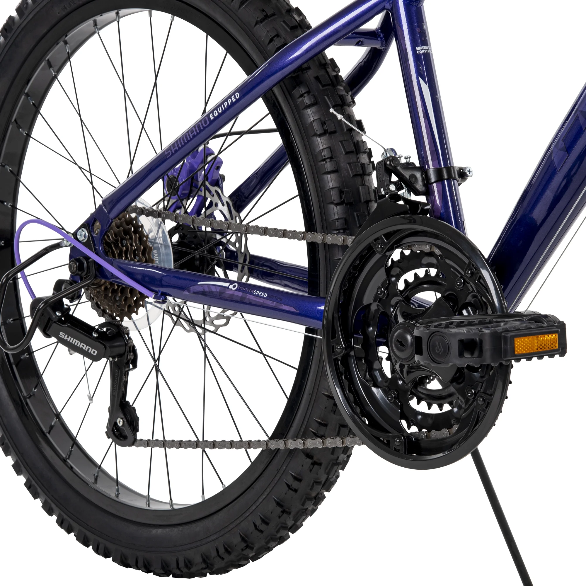 Huffy Extent Girls’ 24-inch Mountain Bike, 18-speed, Purple 
