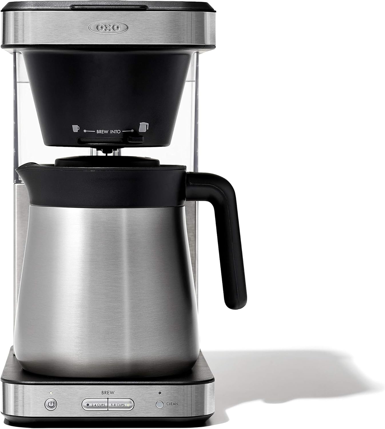 OXO Brew 8 Cup Coffee Maker, Stainless Steel & Brew Conical Burr Coffee Grinder
