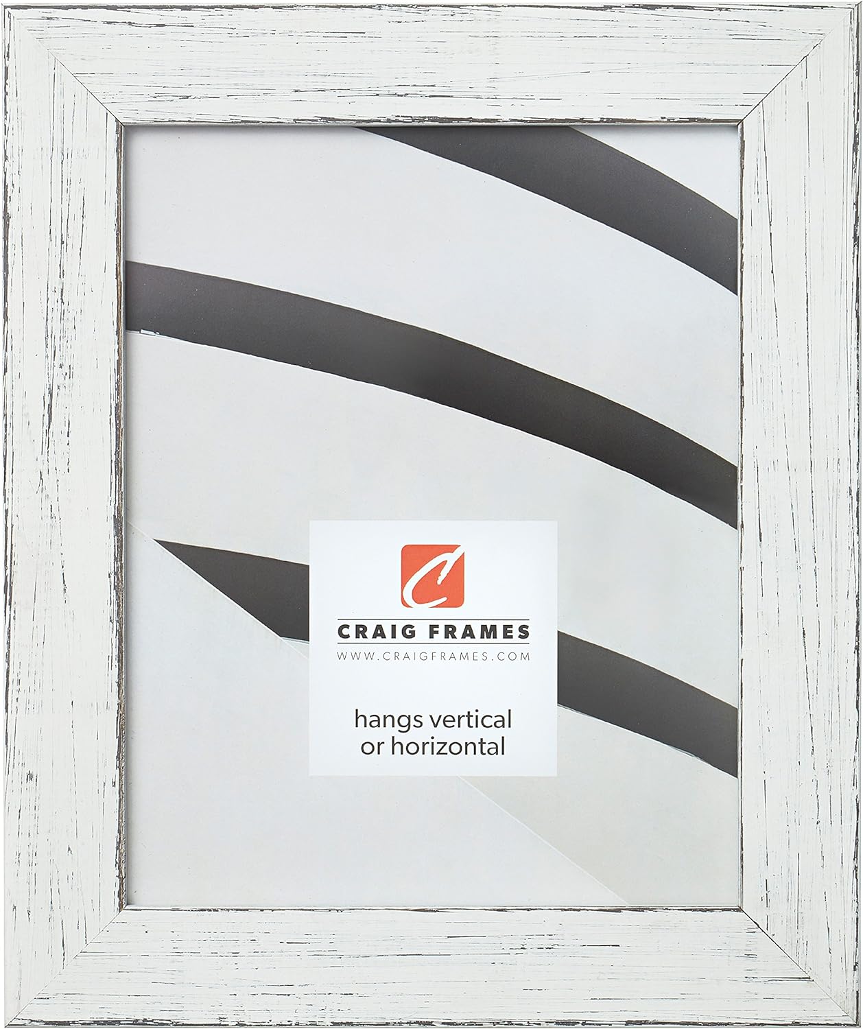 Craig Frames Jasper 16x20 Picture Frame, Country Marshmallow White, Wall Display