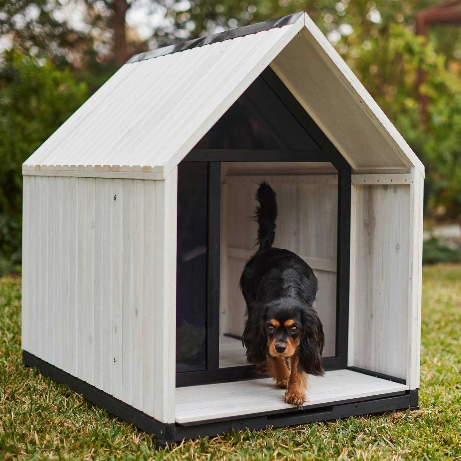 Frisco Classic Wooden Outdoor Dog House - Pet Supplies online store