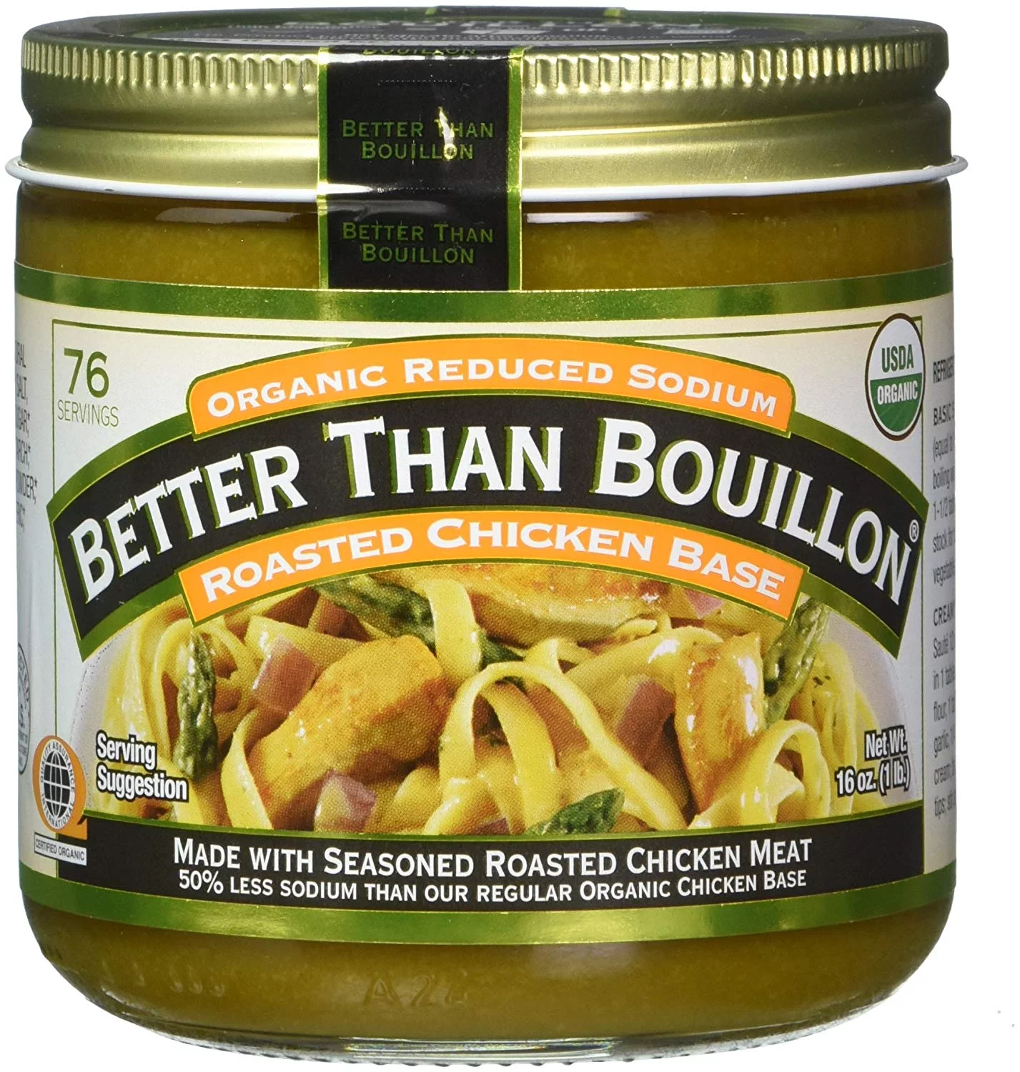 Better Than Bouillon Organic Reduced Sodium Roasted Chicken Base, 16 oz