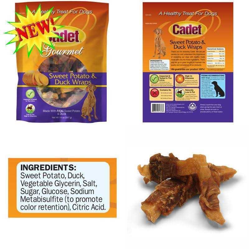 Cadet Sweet Potato & Duck Wraps Dog Treats - Pet Supplies online store