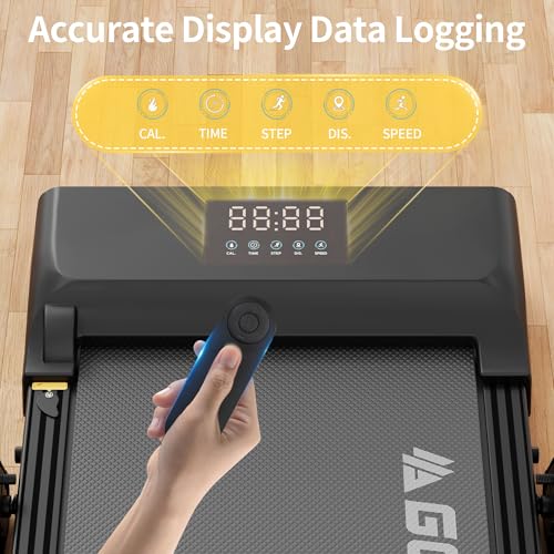 Walking Pad, 3 in 1 Foldable Treadmill for Home & Office, 285lb Wallking Pad Treadmill 2.5HP Under Desk Treadmill with Remote Control, Walking Jogging Pad with Handle Bar