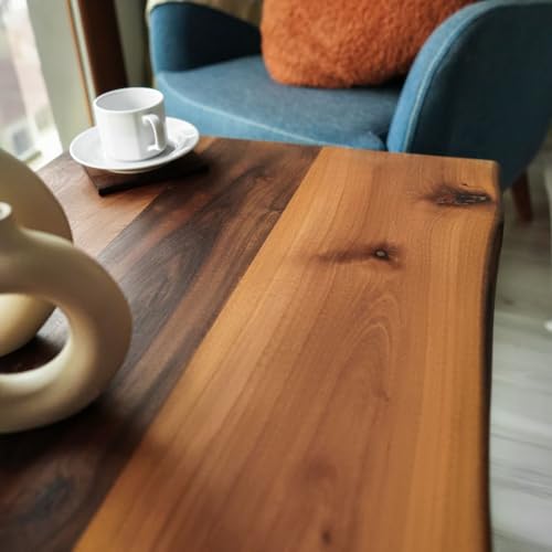Live Edge Walnut Wooden Table, Kitchen Dining Table, Live Edge Desk, Wooden Desk, Writing Desk, Rustic Wood Table, Wood Counter, Decoration (30