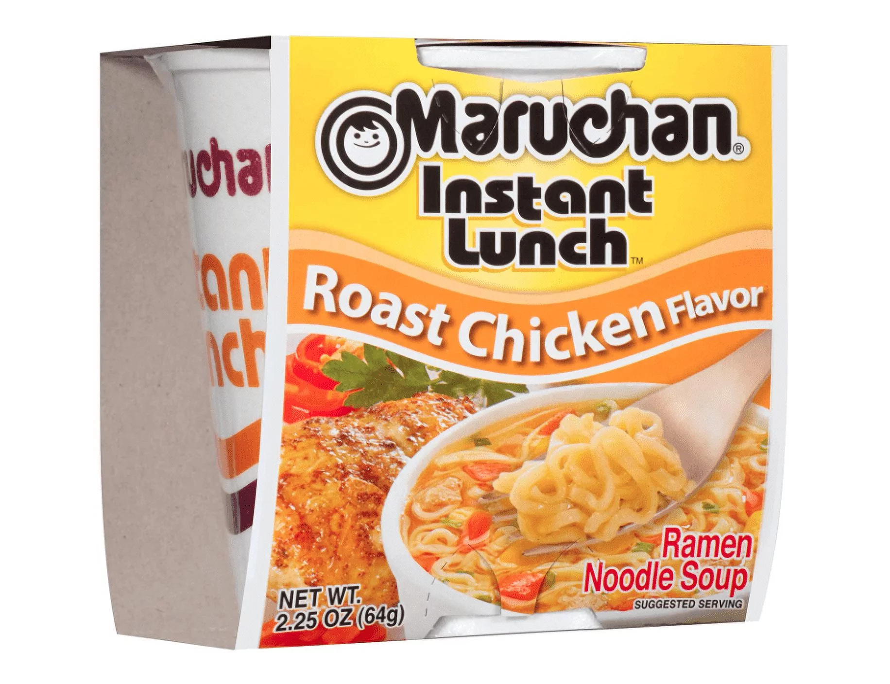 Maruchan Instant Lunch Roasted Chicken Flavor Soup, 2.25 oz, 6 Pack (Quantity of 6)