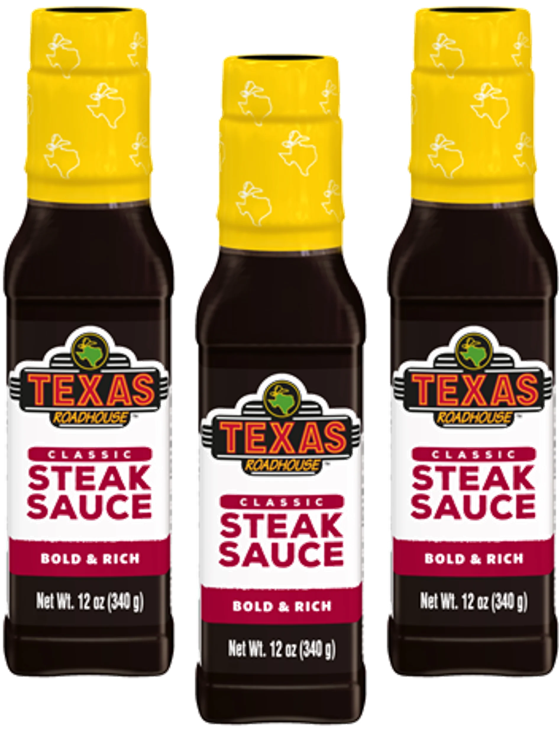Texas Roadhouse Classic Steak Sauce, Bold & Rich, 3-Pack 12 fl. oz. Bottles