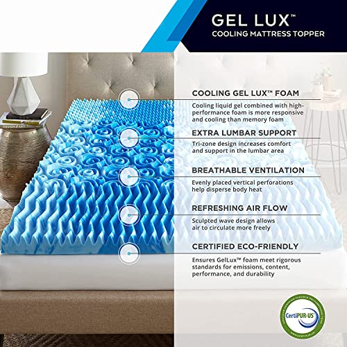 Thomasville GelLux Cooling Foam Mattress Topper, 3