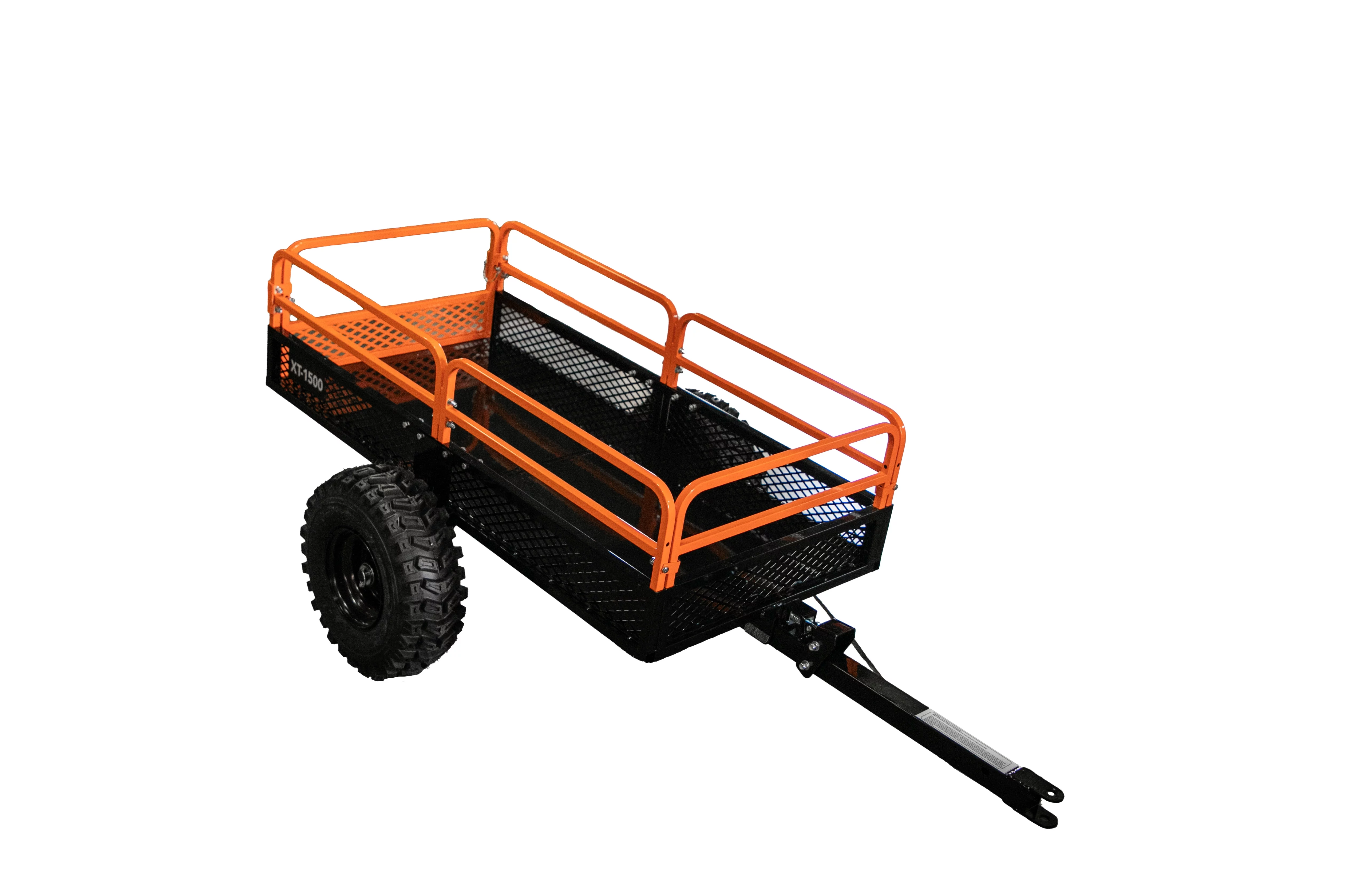MotoAlliance IMPACT IMPLEMENTS ATV/UTV Utility Cart Cargo Trailer - 1500lb Capacity Tilt Bed & Foot-Release Dump Cart for Garden Lawn Tractor
