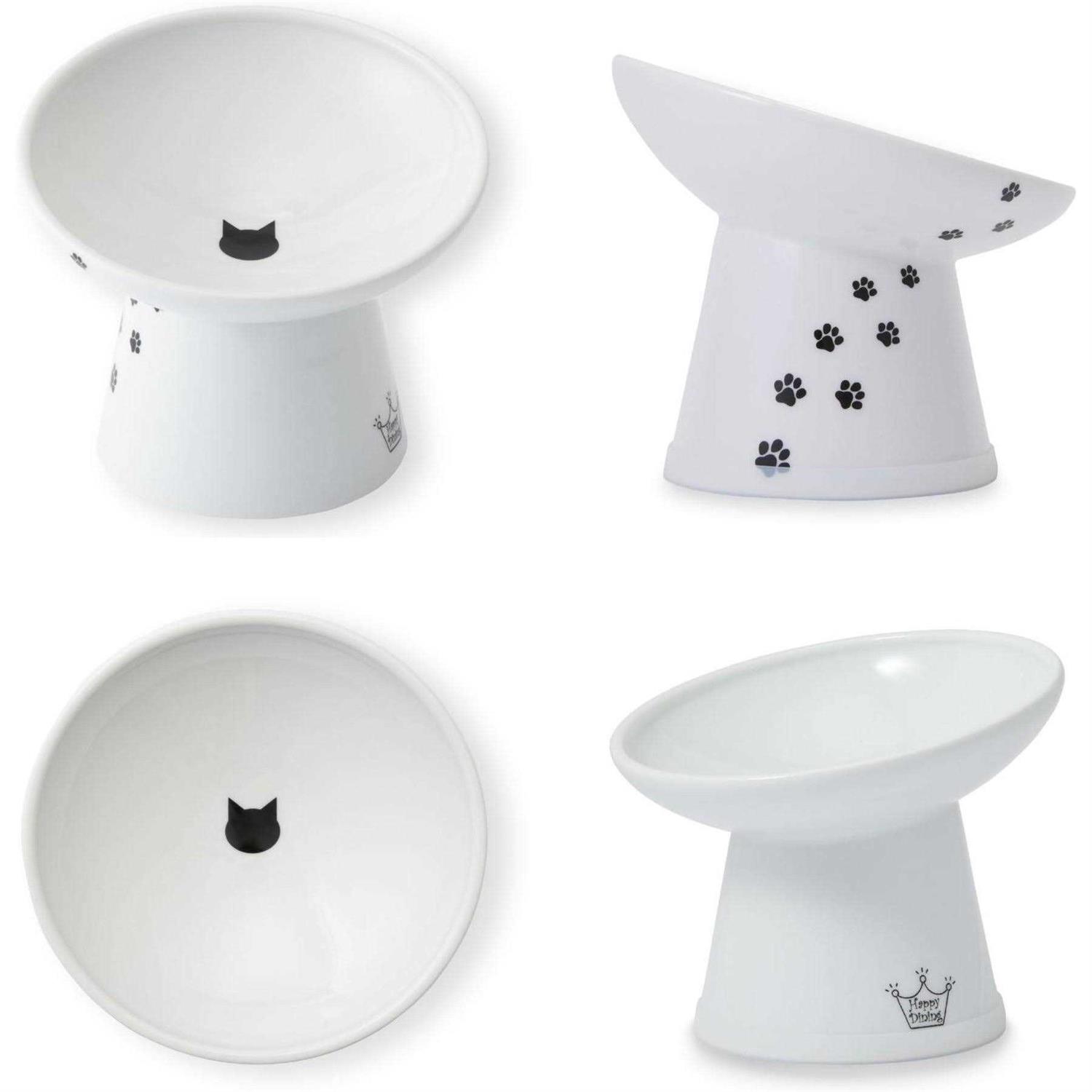 Necoichi Tilted Stress Free Raised Cat Food Bowl - Pet Supplies online store