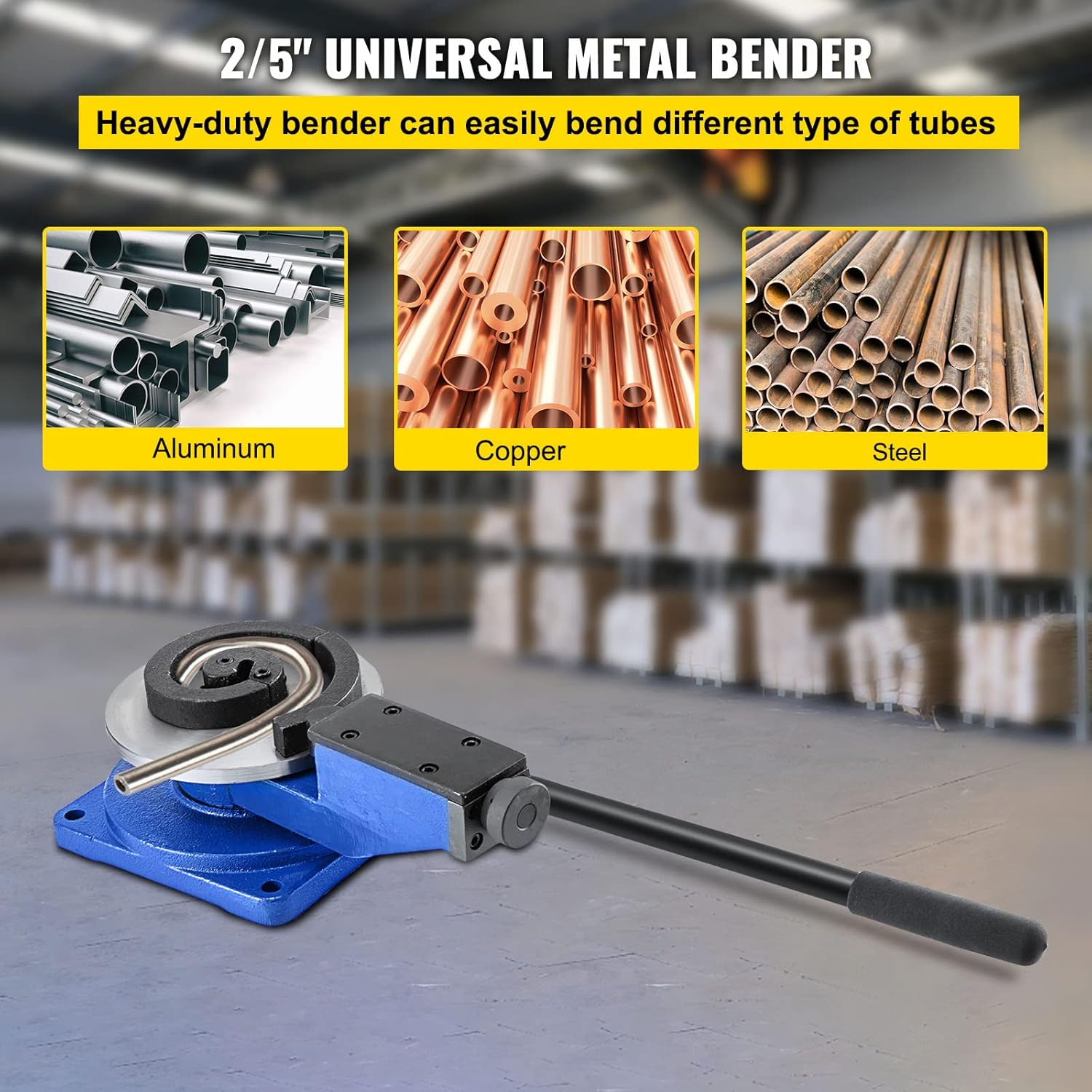 Happybuy Metal Scroll Bender SBG-30, High-Hardened Steel Scroll Bender With 3 Scroll Bender Tools, Universal Metal Rod Bender For Steel Brass Cooper Aluminum