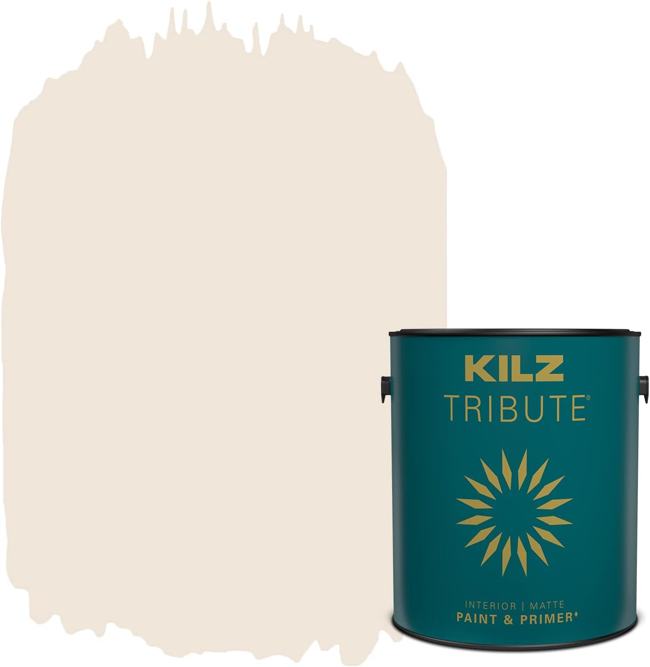 KILZ TRIBUTE Paint & Primer, Interior, Matte, Champagne White, 1 Gallon