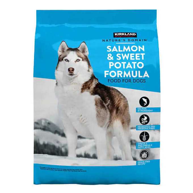 Kirkland Signature Nature's Domain Salmon Meal & Sweet Potato Dog Food 35 lb - Pet Supplies online store