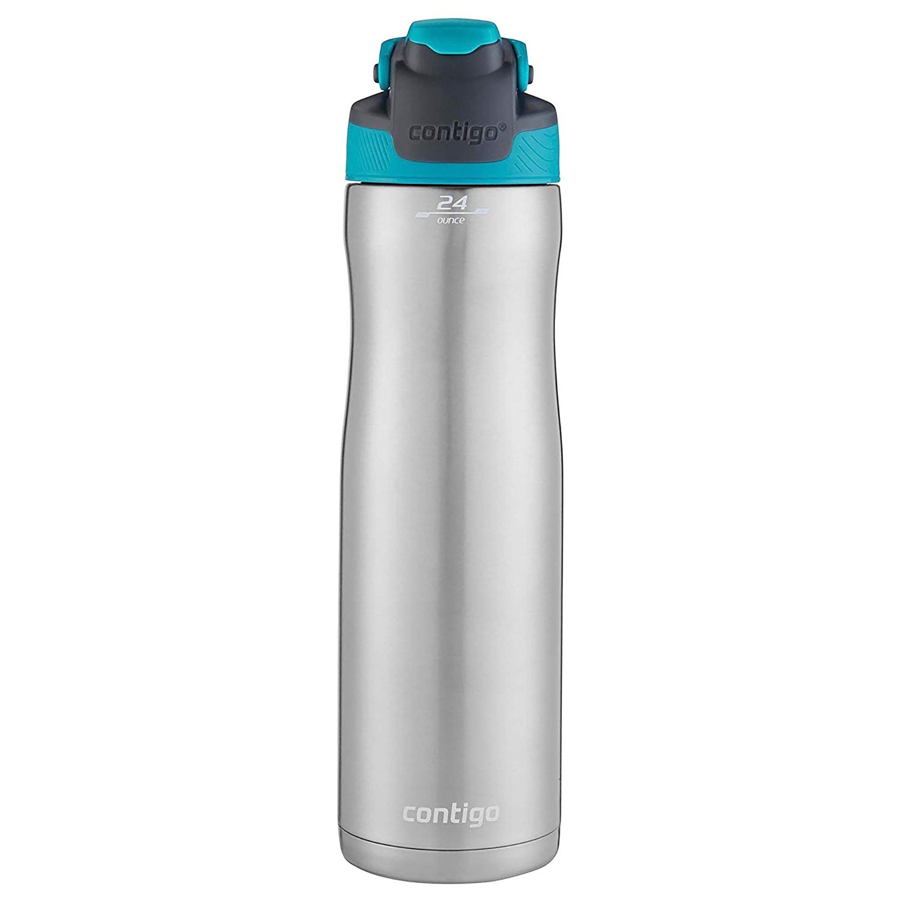 Contigo AUTOSEAL Chill Stainless Bottle 24oz 2-Pack: SS/Scuba & Scuba Blue