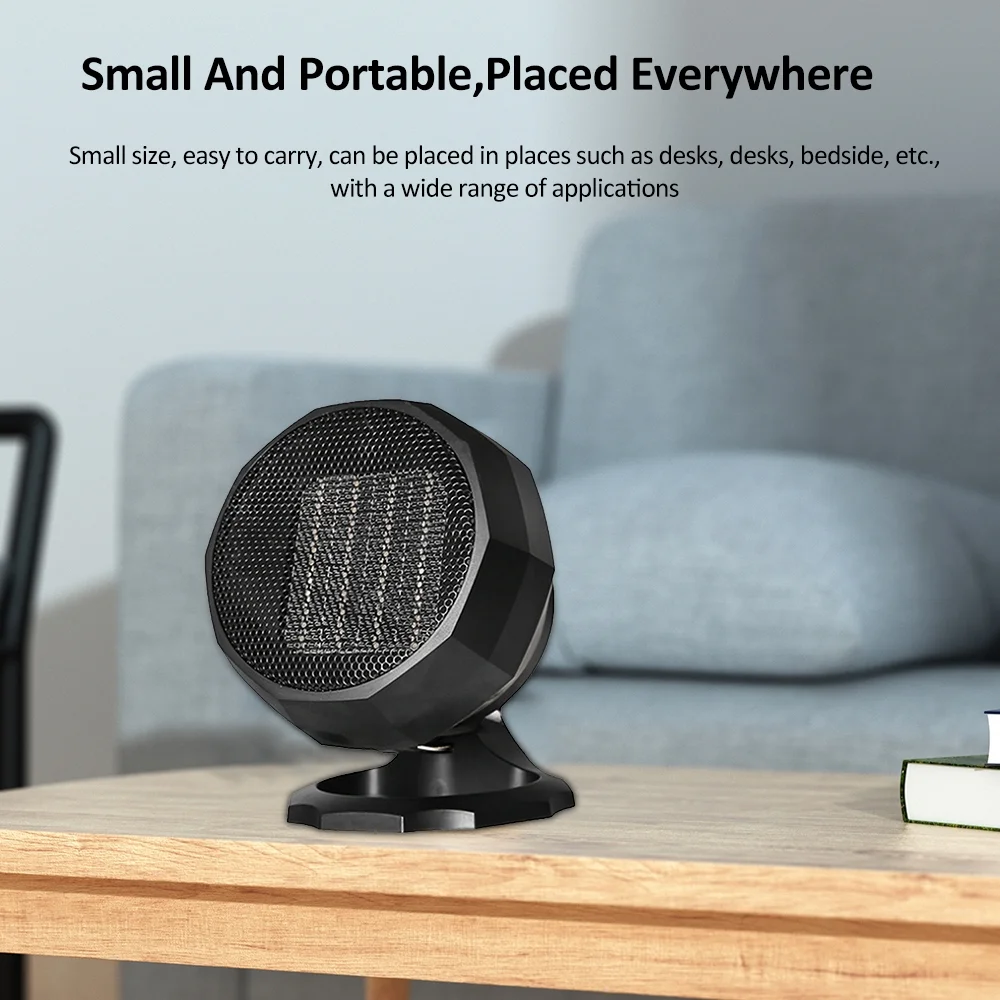 Anself Small Desktop Shaking Heater Space Heater Electric Warmer for Winter